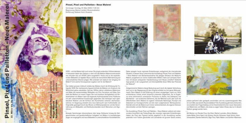 22. März 2020<br> Pinsel, Pixel und Papier Kunstmuseum Thurgau